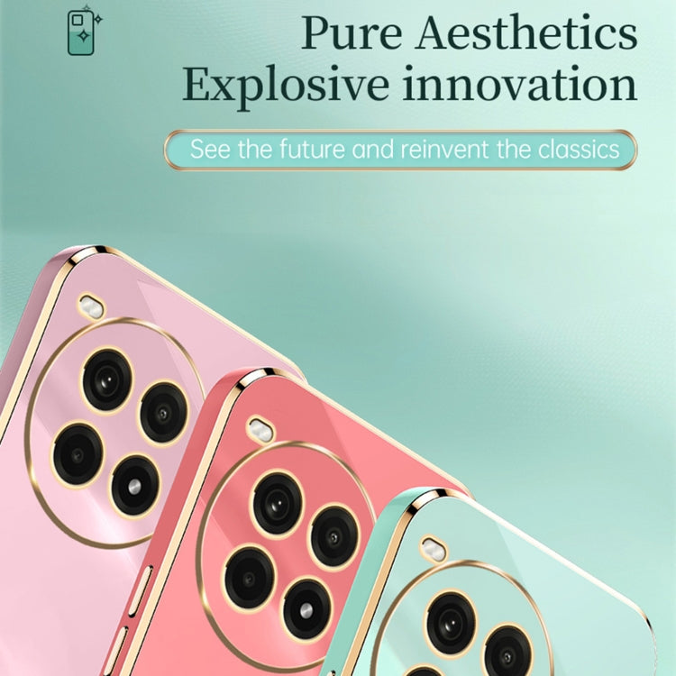 For OnePlus Ace 3 Pro XINLI Straight 6D Plating Gold Edge TPU Phone Case(Pink) - OnePlus Cases by XINLI | Online Shopping UK | buy2fix