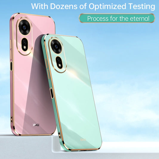 For Huawei Nova 12 SE XINLI Straight 6D Plating Gold Edge TPU Phone Case(Black) - Huawei Cases by XINLI | Online Shopping UK | buy2fix