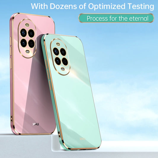 For Huawei Nova 13 Pro XINLI Straight 6D Plating Gold Edge TPU Phone Case(White) - Huawei Cases by XINLI | Online Shopping UK | buy2fix