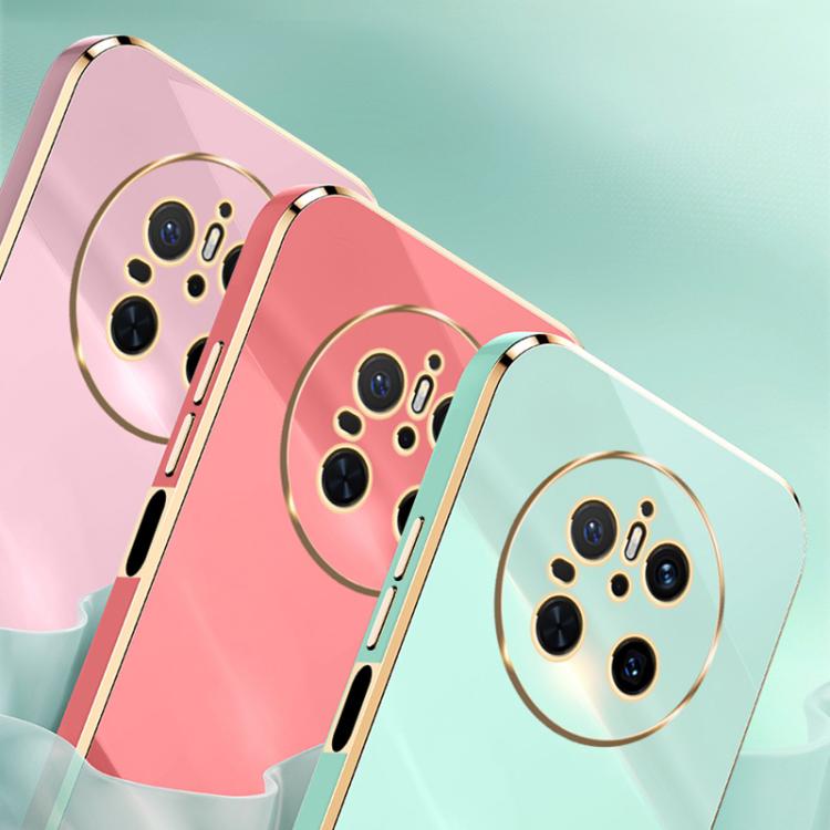 For Huawei Mate 70 XINLI Straight 6D Plating Gold Edge TPU Phone Case(Celestial Blue) - Huawei Cases by XINLI | Online Shopping UK | buy2fix