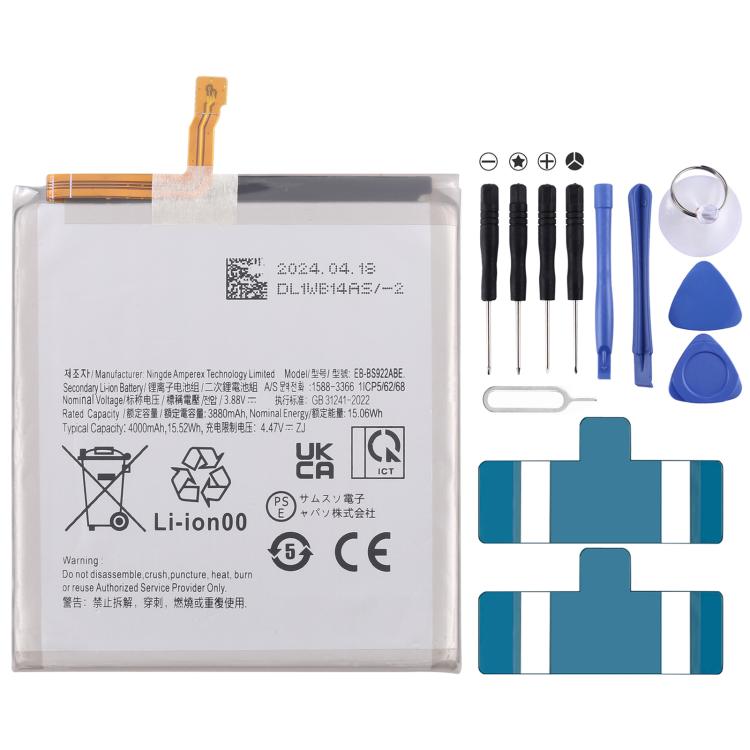 For Galaxy S24 4000mAh Battery Replacement - For Samsung by buy2fix | Online Shopping UK | buy2fix