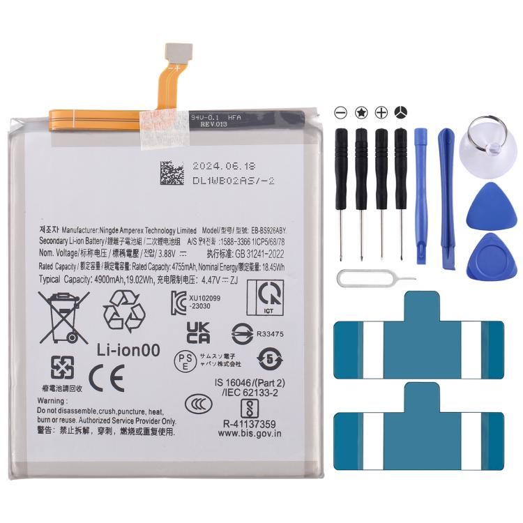 For Galaxy S24+ 5G S926 4900mAh Battery Replacement - For Samsung by buy2fix | Online Shopping UK | buy2fix