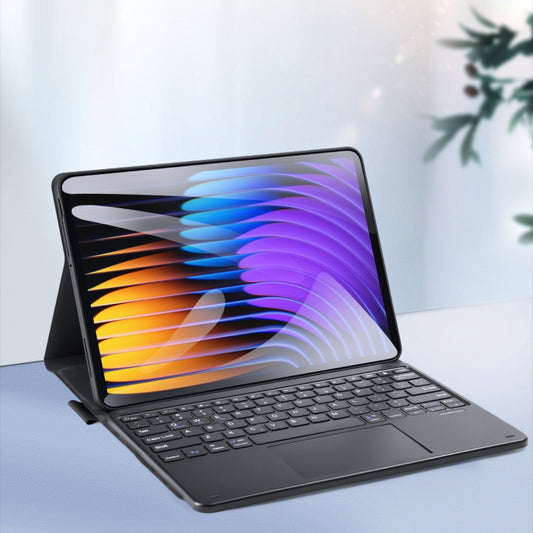 For Xiaomi Pad 7 / 7 Pro DUX DUCIS TK Series Bluetooth Keyboard Leather Case with Touchpad(Black) - Xiaomi Keyboard by DUX DUCIS | Online Shopping UK | buy2fix