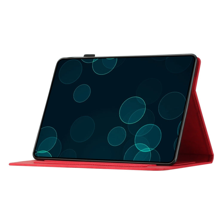 For iPad Pro 11 2018/Air4 10.9/Air5 Coconut Tree Embossed Smart Leather Tablet Case(Red) - More iPad Cases by buy2fix | Online Shopping UK | buy2fix