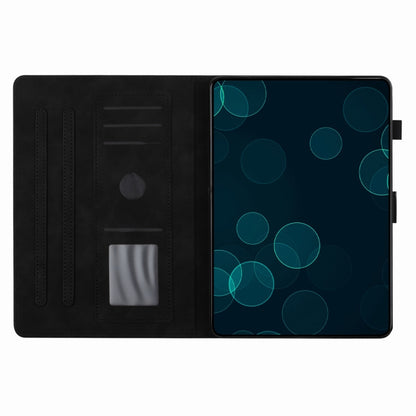 For iPad Pro 11 2024 Coconut Tree Embossed Smart Leather Tablet Case(Black) - iPad Pro 11 2024 Cases by buy2fix | Online Shopping UK | buy2fix