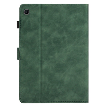 For Samsung Galaxy Tab S5e T720/T725 Coconut Tree Embossed Smart Leather Tablet Case(Green) by buy2fix