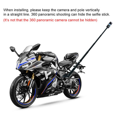 Motorcycle Clamps Handlebar Fixed Mount 3 in 1 U-Type Mount Selfie Stick - Holder by buy2fix | Online Shopping UK | buy2fix