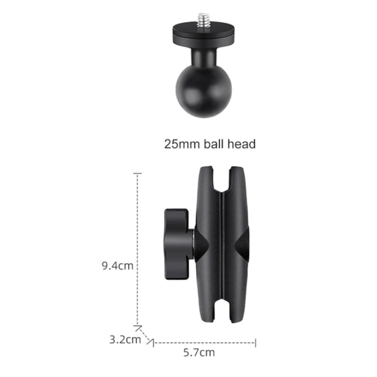 Motorcycle Clamps Handlebar Fixed Mount 3 in 1 U-Type Mount Selfie Stick - Holder by buy2fix | Online Shopping UK | buy2fix