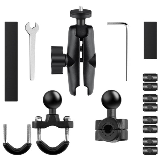Motorcycle Clamps Handlebar Fixed Mount 9 in 1 Wrench O-Type Mount Crabs No Stick - Holder by buy2fix | Online Shopping UK | buy2fix