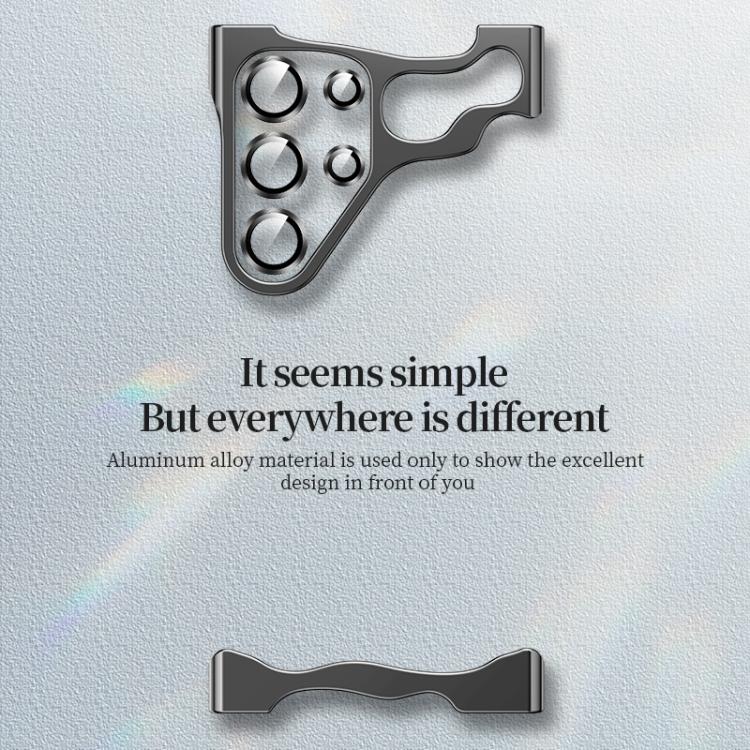 For Samsung Galaxy S25 Ultra 5G Frameless Metal Corner Pad Phone Case with Lens Film(Purple) - Galaxy S25 Ultra 5G Cases by buy2fix | Online Shopping UK | buy2fix