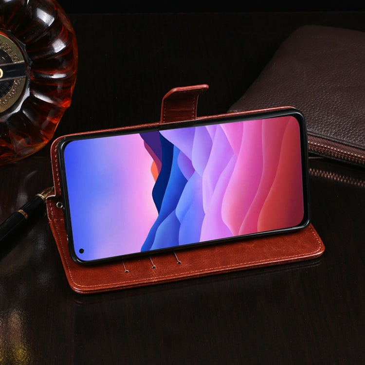 For ZTE Blade V 2020 idewei Crazy Horse Texture Horizontal Flip Leather Case with Holder & Card Slots & Wallet(Sky Blue) - Others by idewei | Online Shopping UK | buy2fix