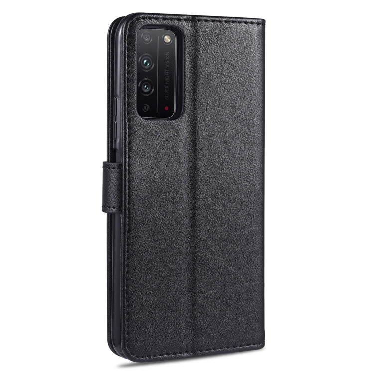 For Huawei Honor X10 5G AZNS Sheepskin Texture Horizontal Flip Leather Case with Holder & Card Slots & Wallet(Black) - Honor Cases by AZNS | Online Shopping UK | buy2fix