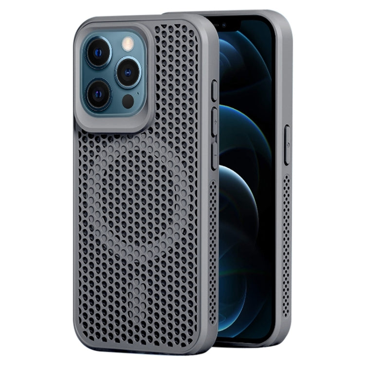 For iPhone 12 Pro Max MagSafe Magnetic Heat Dissipation Phone Case(Grey) by buy2fix