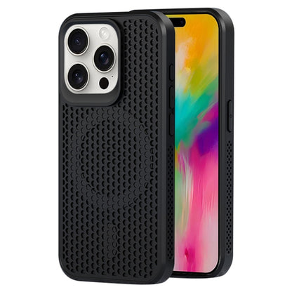 For iPhone 16 Pro Max MagSafe Magnetic Heat Dissipation Phone Case(Black) by buy2fix