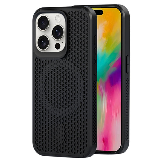 For iPhone 16 Pro Max MagSafe Magnetic Heat Dissipation Phone Case(Black) by buy2fix
