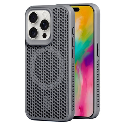 For iPhone 16 Pro MagSafe Magnetic Heat Dissipation Phone Case(Grey) by buy2fix
