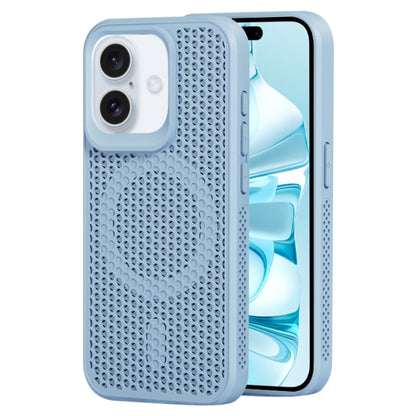For iPhone 16 MagSafe Magnetic Heat Dissipation Phone Case(Sky Blue) - iPhone 16 Cases by buy2fix | Online Shopping UK | buy2fix