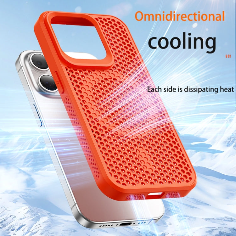 For iPhone 16 Pro Max MagSafe Magnetic Heat Dissipation Phone Case(Orange) by buy2fix