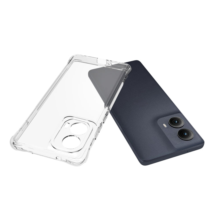 For Motorola Edge 5G 2024 Shockproof Non-slip Thickening TPU Phone Case(Transparent) by buy2fix