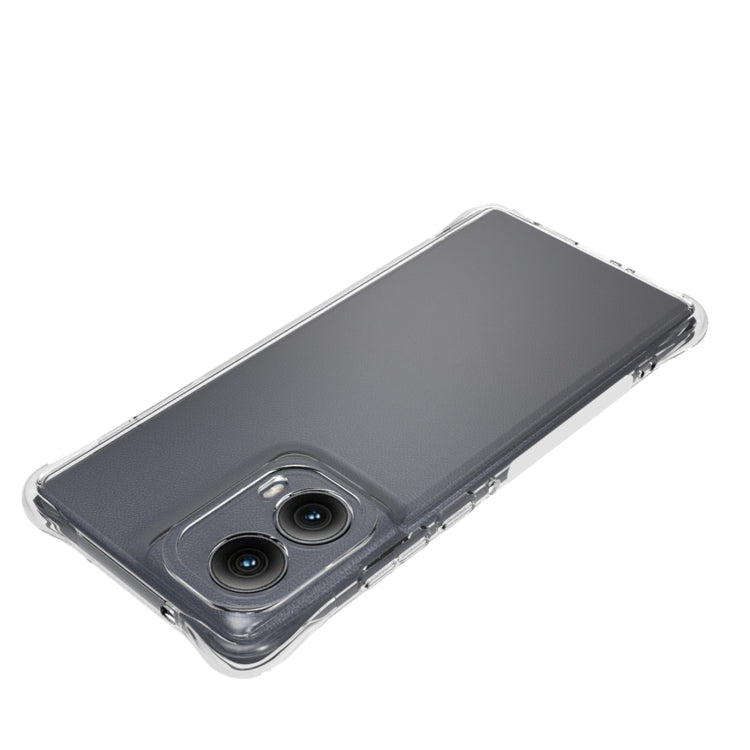For Motorola Edge 5G 2024 Shockproof Non-slip Thickening TPU Phone Case(Transparent) by buy2fix