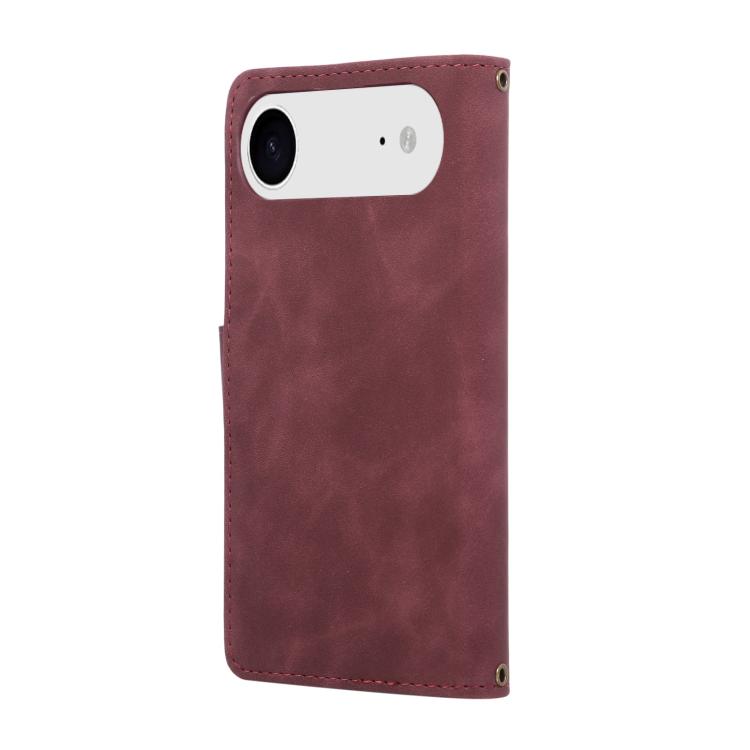 For iPhone Air Multifunctional Multi-Card Wallet Phone Leather Case(Wine Red) - iPhone Air Cases by buy2fix | Online Shopping UK | buy2fix