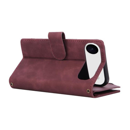 For iPhone Air Multifunctional Multi-Card Wallet Phone Leather Case(Wine Red) - iPhone Air Cases by buy2fix | Online Shopping UK | buy2fix