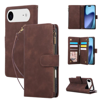 For iPhone Air Multifunctional Multi-Card Wallet Phone Leather Case(Coffee) - iPhone Air Cases by buy2fix | Online Shopping UK | buy2fix