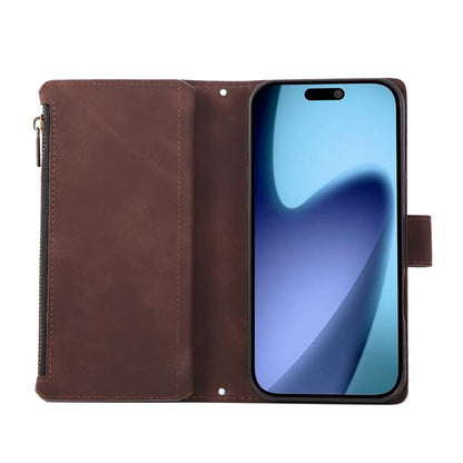 For iPhone Air Multifunctional Multi-Card Wallet Phone Leather Case(Coffee) - iPhone Air Cases by buy2fix | Online Shopping UK | buy2fix