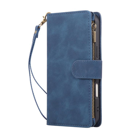 For iPhone Air Multifunctional Multi-Card Wallet Phone Leather Case(Blue) - iPhone Air Cases by buy2fix | Online Shopping UK | buy2fix