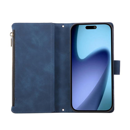 For iPhone Air Multifunctional Multi-Card Wallet Phone Leather Case(Blue) - iPhone Air Cases by buy2fix | Online Shopping UK | buy2fix
