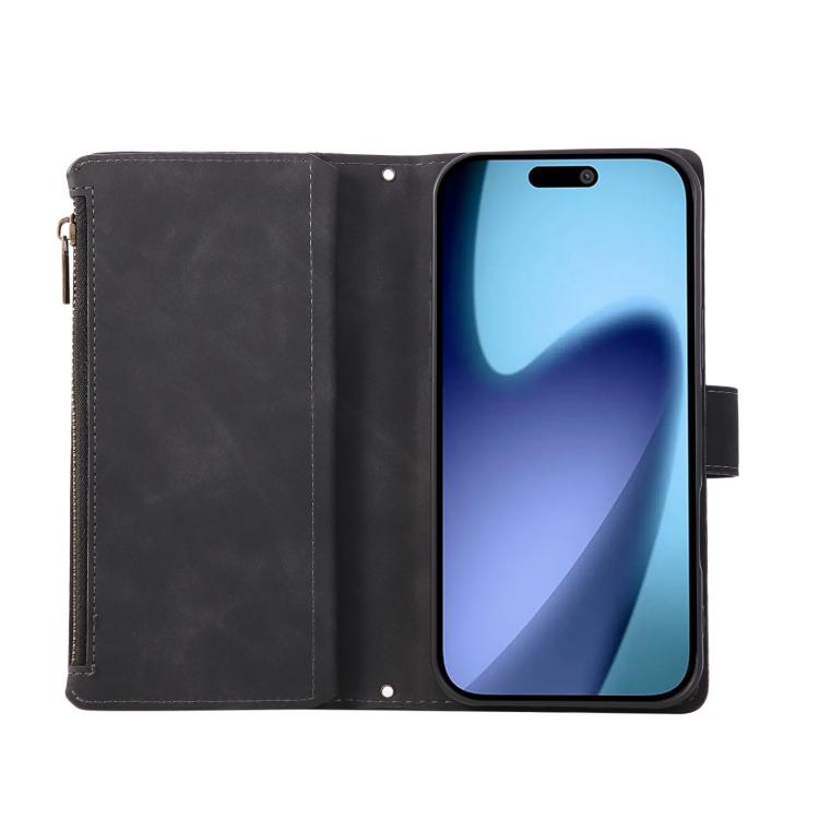 For iPhone Air Multifunctional Multi-Card Wallet Phone Leather Case(Black) - iPhone Air Cases by buy2fix | Online Shopping UK | buy2fix