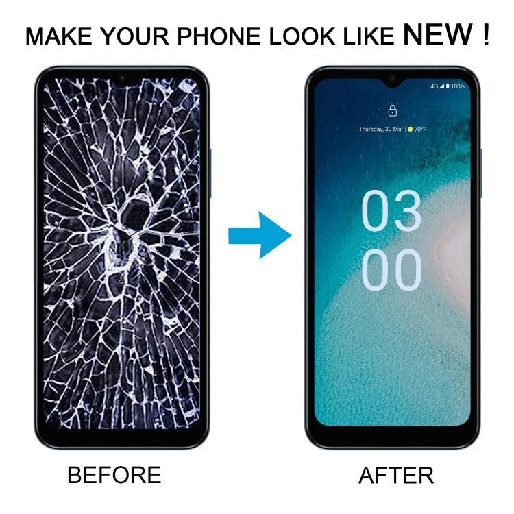For Nokia C300 OEM LCD Screen with Digitizer Full Assembly - LCD Screen by buy2fix | Online Shopping UK | buy2fix