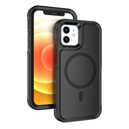 For iPhone 12 / 12 Pro RedPepper Armor Magsafe PC Hybrid TPU Phone Case(Black) - iPhone 12 / 12 Pro Cases by RedPepper | Online Shopping UK | buy2fix
