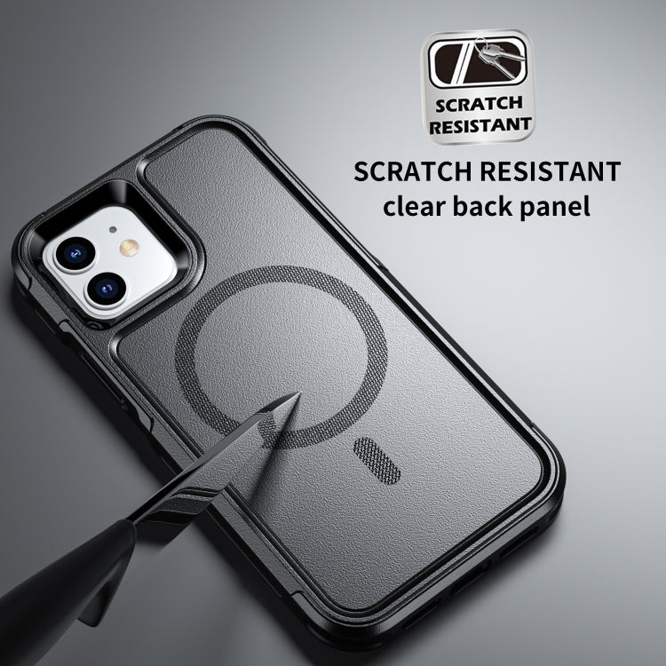 For iPhone 12 / 12 Pro RedPepper Armor Magsafe PC Hybrid TPU Phone Case(Black) - iPhone 12 / 12 Pro Cases by RedPepper | Online Shopping UK | buy2fix
