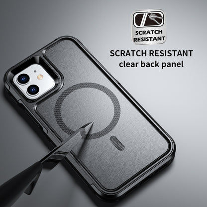 For iPhone 12 / 12 Pro RedPepper Armor Magsafe PC Hybrid TPU Phone Case(Black) - iPhone 12 / 12 Pro Cases by RedPepper | Online Shopping UK | buy2fix