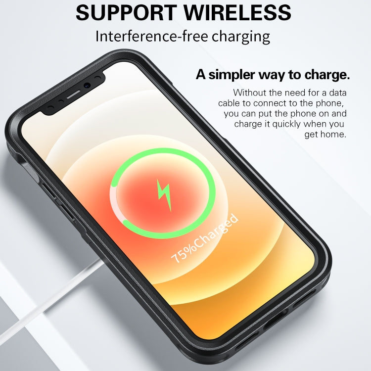 For iPhone 12 / 12 Pro RedPepper Armor Magsafe PC Hybrid TPU Phone Case(Black) - iPhone 12 / 12 Pro Cases by RedPepper | Online Shopping UK | buy2fix