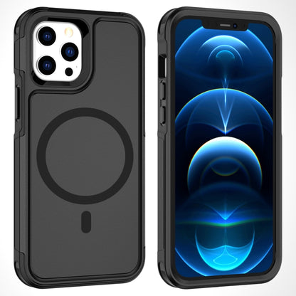 For iPhone 12 Pro Max RedPepper Armor Magsafe PC Hybrid TPU Phone Case(Black) - iPhone 12 Pro Max Cases by RedPepper | Online Shopping UK | buy2fix