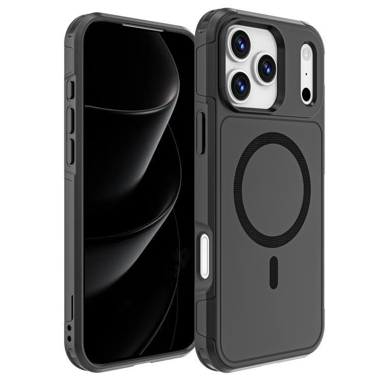 For iPhone 17 Pro Max RedPepper Armor Magsafe PC Hybrid TPU Phone Case(Black) - iPhone 17 Pro Max Cases by RedPepper | Online Shopping UK | buy2fix