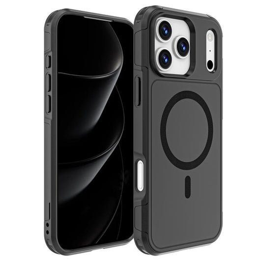 For iPhone 17 Pro Max RedPepper Armor Magsafe PC Hybrid TPU Phone Case(Black) - iPhone 17 Pro Max Cases by RedPepper | Online Shopping UK | buy2fix