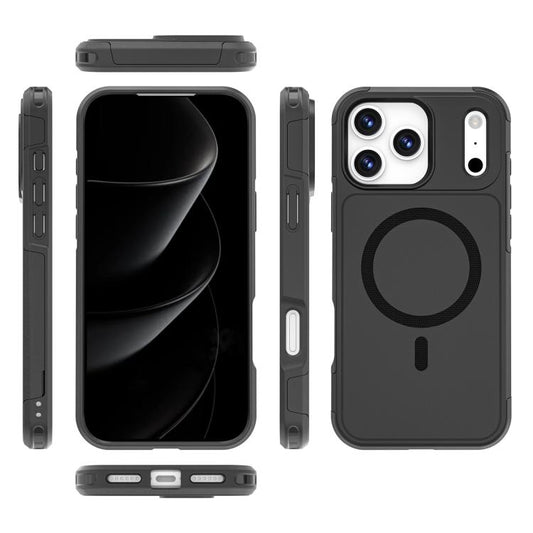For iPhone 17 Pro Max RedPepper Armor Magsafe PC Hybrid TPU Phone Case(Black) - iPhone 17 Pro Max Cases by RedPepper | Online Shopping UK | buy2fix