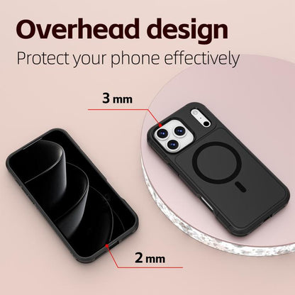For iPhone 17 Pro Max RedPepper Armor Magsafe PC Hybrid TPU Phone Case(Black) - iPhone 17 Pro Max Cases by RedPepper | Online Shopping UK | buy2fix