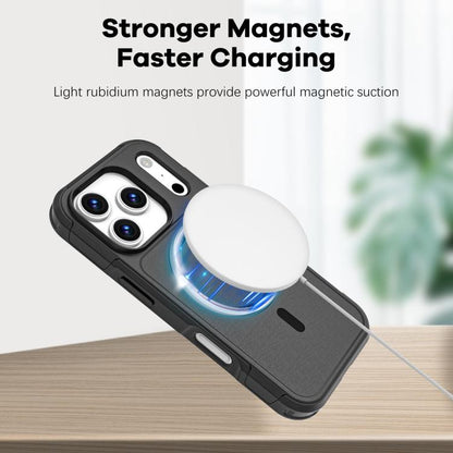 For iPhone 17 Pro RedPepper Armor Magsafe PC Hybrid TPU Phone Case(Black) - iPhone 17 Pro Cases by RedPepper | Online Shopping UK | buy2fix