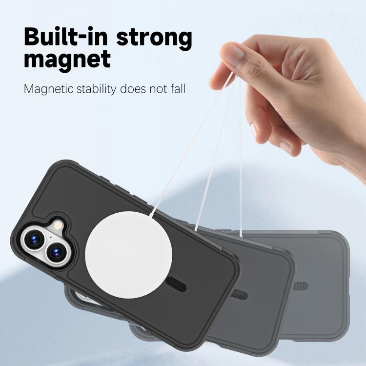 For iPhone 17 RedPepper Armor Magsafe PC Hybrid TPU Phone Case(Black) - iPhone 17 Cases by RedPepper | Online Shopping UK | buy2fix