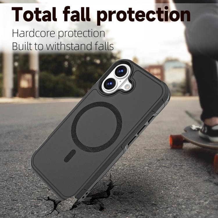 For iPhone 17 RedPepper Armor Magsafe PC Hybrid TPU Phone Case(Black) - iPhone 17 Cases by RedPepper | Online Shopping UK | buy2fix