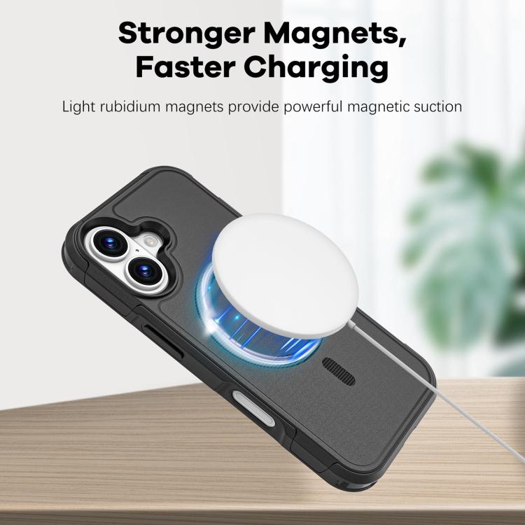 For iPhone 17 RedPepper Armor Magsafe PC Hybrid TPU Phone Case(Black) - iPhone 17 Cases by RedPepper | Online Shopping UK | buy2fix