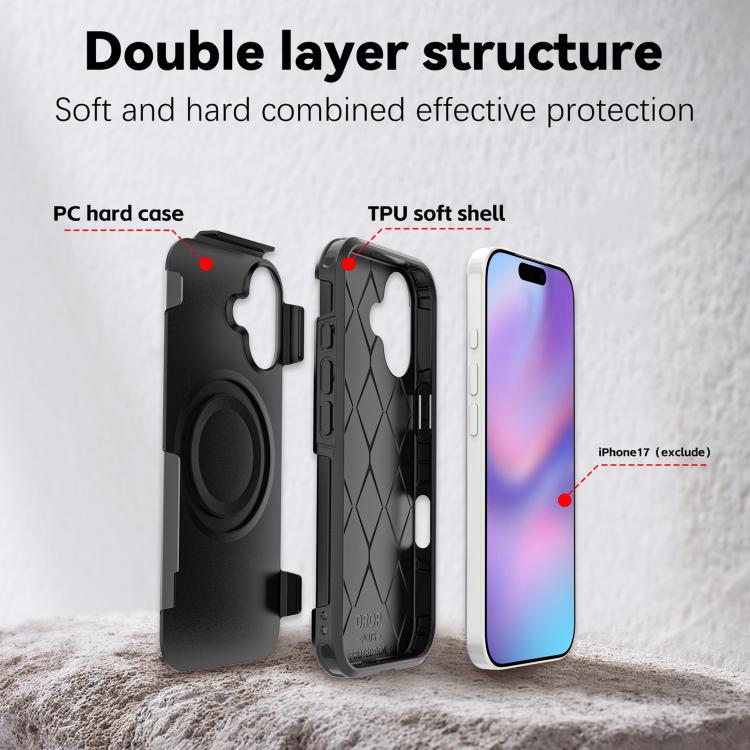 For iPhone 17 RedPepper Armor Magsafe PC Hybrid TPU Phone Case(Black) - iPhone 17 Cases by RedPepper | Online Shopping UK | buy2fix
