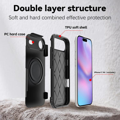 For iPhone 17 Air RedPepper Armor Magsafe PC Hybrid TPU Phone Case(Black) - iPhone 17 Air Cases by RedPepper | Online Shopping UK | buy2fix