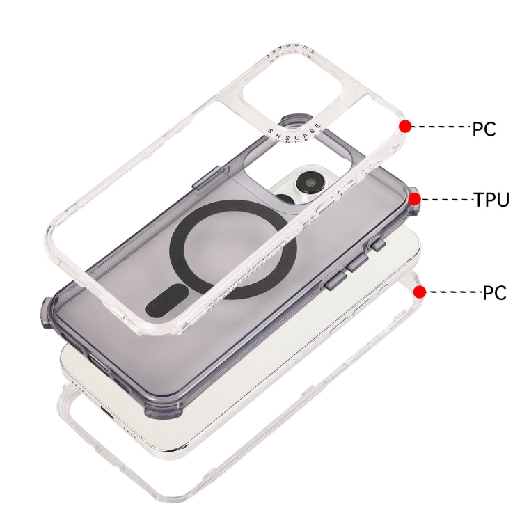 For iPhone 16 Pro Dreamland MagSafe Magnetic 3 in 1 TPU + PC Phone Case(Transparent) by buy2fix