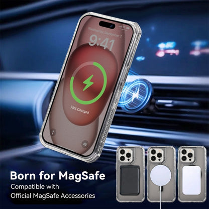 For iPhone 16 Pro Dreamland MagSafe Magnetic 3 in 1 TPU + PC Phone Case(Transparent Black) by buy2fix