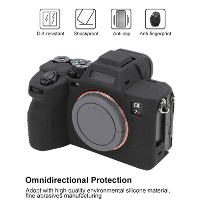 For Sony ILCE7RM5 / A7R5 Litchi Texture Soft Silicone Protective Case(Black) by buy2fix
